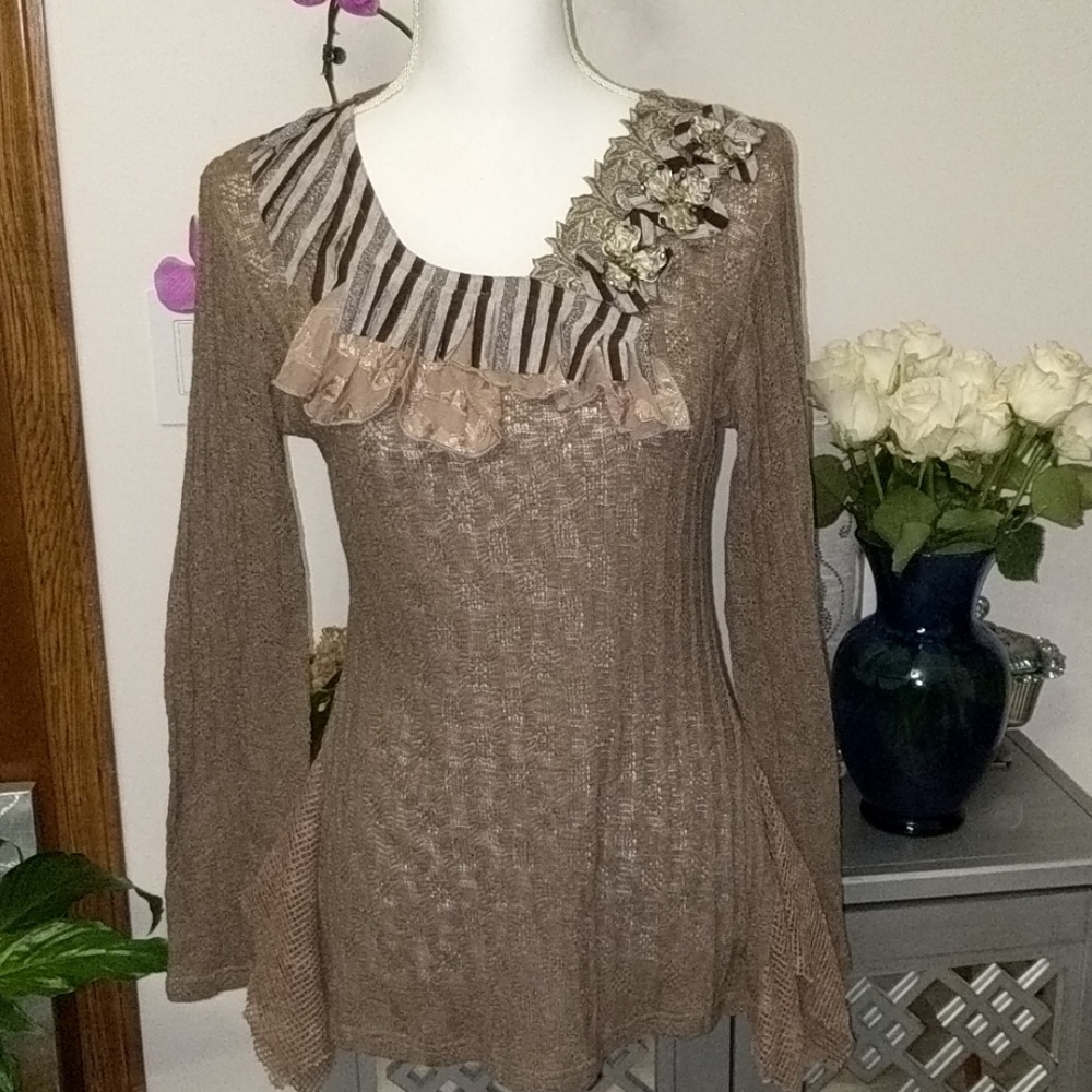# 169 Anthropologie Knit Top Sweater